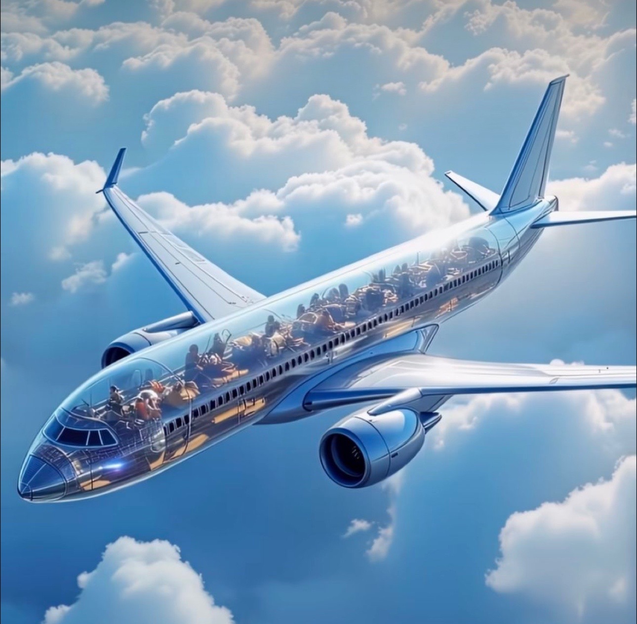 Airplane in the sky